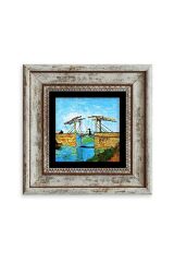 Van Gogh Çerçeveli Taş Tablo 20 cm