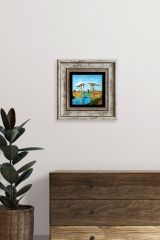 Van Gogh Çerçeveli Taş Tablo 20 cm