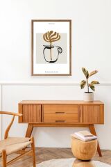 Kahve Ahşap Çerçeveli Tablo 23 x 30