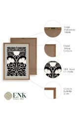 Çiçek Ahşap Çerçeveli Tablo 17 x 23