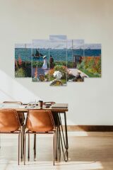 Deniz Manzarası 5 Parçalı Mdf Tablo 60 x 100