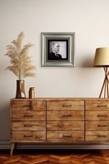 Atatürk Çerçeveli Taş Tablo 20 cm