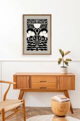 Çiçek Ahşap Çerçeveli Tablo 23 x 30