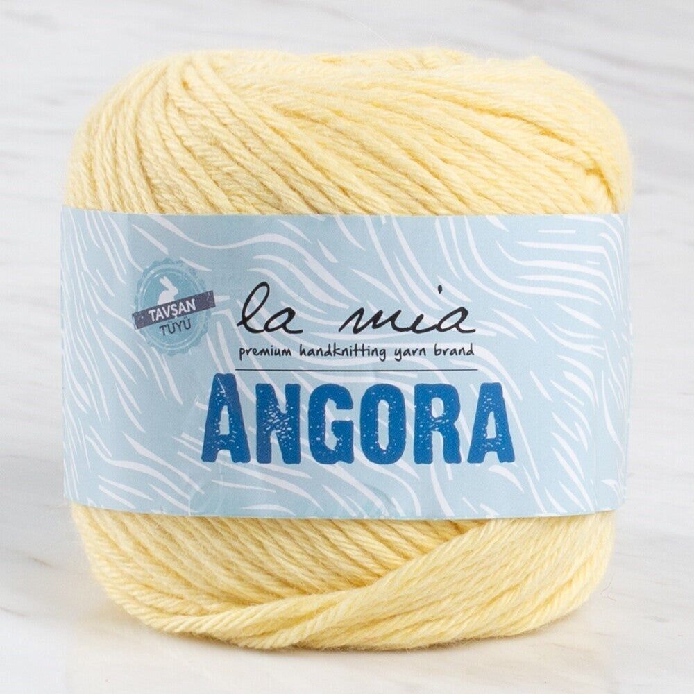 La Mia Angora 50gr Sarı El Örgü İpi - L124 - 33796