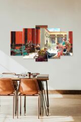 Antikacı 5 Parçalı Mdf Tablo 60 x 100