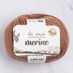 La Mia Merino Kahverengi El Örgü İpi - L137 - 33795