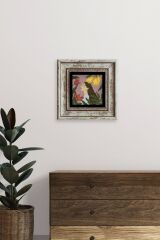 Kadın Çerçeveli Taş Tablo 20 cm