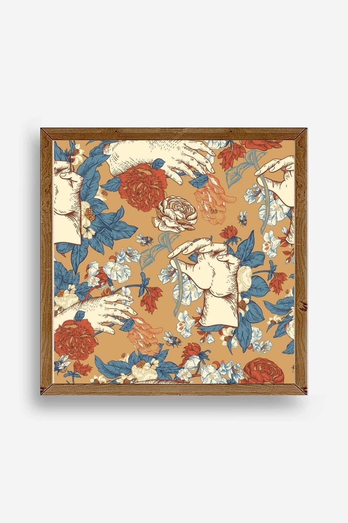 Güller Ahşap Çerçeveli Tablo 23 x 23