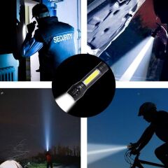 BUFFER® Solar Kutulu Mini El Feneri – Taşınabilir LED Kamp ve Acil Durum El Lambası