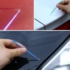 BUFFER® 100’lü Mini Tek Kullanımlık Araba Rötüş Fırçası –İnce Uçlu Yumuşak Kıllı Boya Uygulayıcı, Otomotiv Detaylandırma