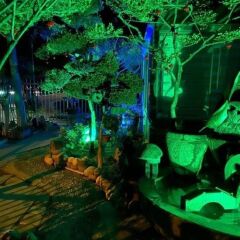 BUFFER® Kumandalı Led Işık Dış Cephe AydınlatmasıÇok Renkli RGBLed Panel Işık PartiLed Aydınlatma