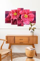 Çiçekler 5 Parçalı Mdf Tablo 60 x 100