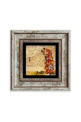 Gustav Klimpt Çerçeveli Taş Tablo 20 cm