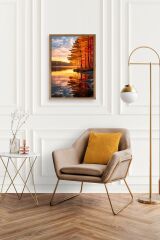 Manzara Ahşap Çerçeveli Tablo 23 x 30