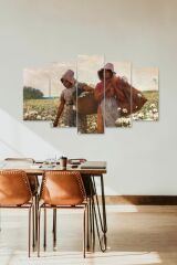 İnsan Manzarası 5 Parçalı Mdf Tablo 60 x 100