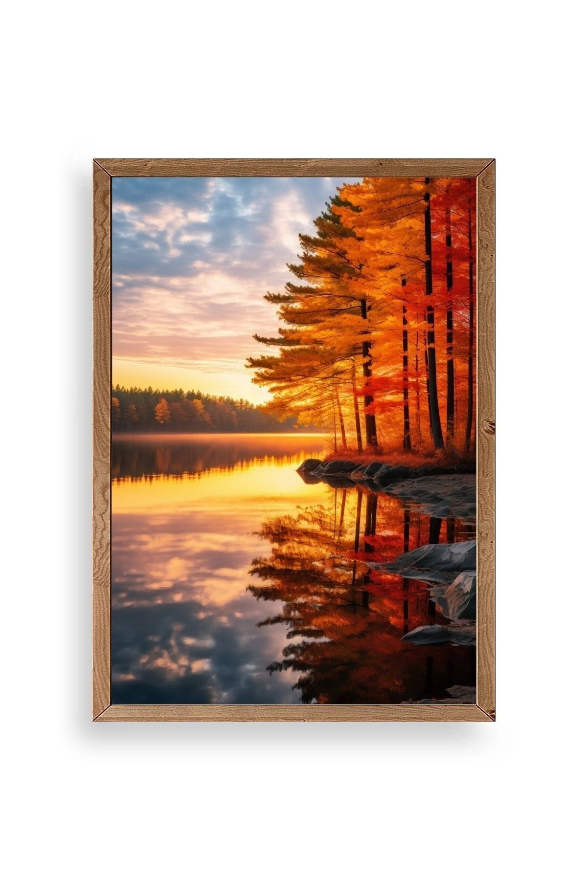 Manzara Ahşap Çerçeveli Tablo 50 x 70