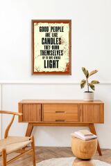 Motto Ahşap Çerçeveli Tablo 30 x 42