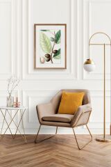 Zeytin Dalı Ahşap Çerçeveli Tablo 50 x 70