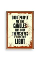 Motto Ahşap Çerçeveli Tablo 17 x 23