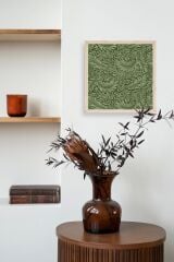 Yaprak Ahşap Çerçeveli Tablo 50 x 50