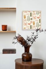 Yaprak Ahşap Çerçeveli Tablo 42 x 42