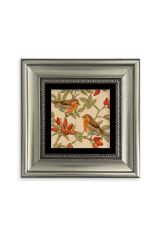 Kuşlar Çerçeveli Taş Tablo 20 cm