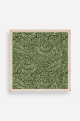 Yaprak Ahşap Çerçeveli Tablo 23 x 23