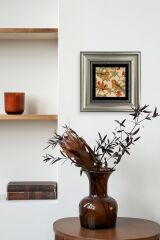 Kuşlar Çerçeveli Taş Tablo 20 cm