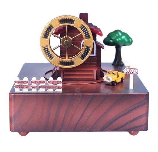 BUFFER® Şehir Etrafında Dönen Uçak Müzik Kutusu