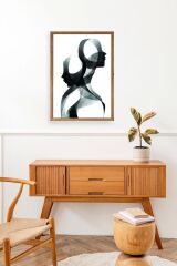 Soyut Ahşap Çerçeveli Tablo 17 x 23