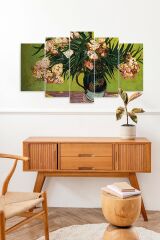 Çiçekler 5 Parçalı Mdf Tablo 60 x 100