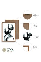 Soyut Ahşap Çerçeveli Tablo 50 x 70