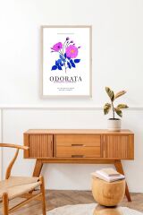 Çiçek Ahşap Çerçeveli Tablo 30 x 42