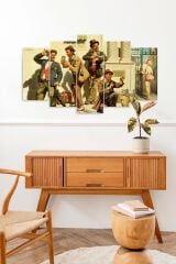 Sokaklar 5 Parçalı Mdf Tablo 60 x 100