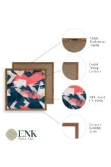 Modern Ahşap Çerçeveli Tablo 50 x 50