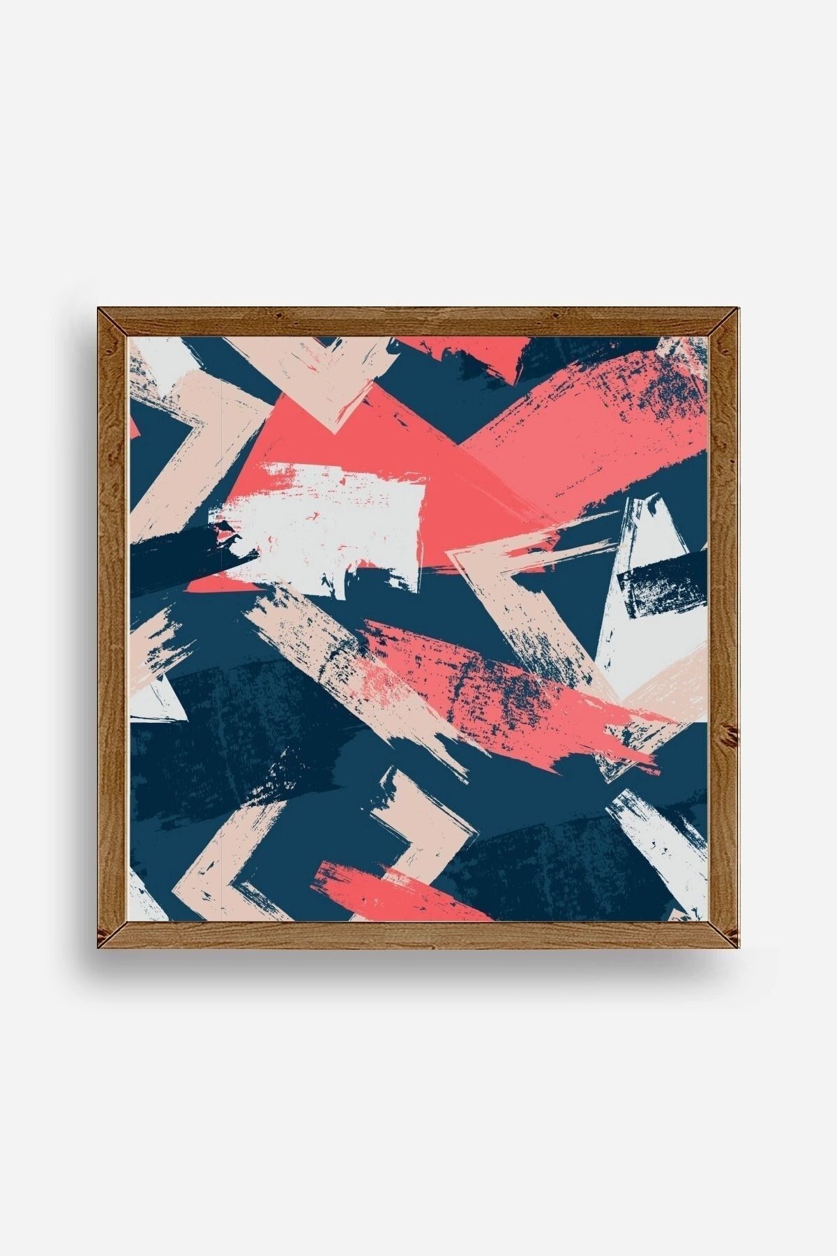 Modern Ahşap Çerçeveli Tablo 50 x 50