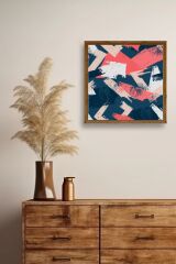 Modern Ahşap Çerçeveli Tablo 23 x 23