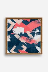 Modern Ahşap Çerçeveli Tablo 42 x 42