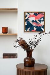 Modern Ahşap Çerçeveli Tablo 42 x 42