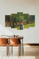 İnsan Manzarası 5 Parçalı Mdf Tablo 60 x 100