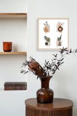 Çiçek Ahşap Çerçeveli Tablo 23 x 23