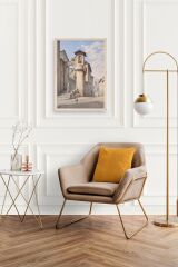 Street in Subiaco Ahşap Çerçeveli Tablo 50 x 70