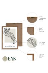 Soyut Ahşap Çerçeveli Tablo 23 x 30