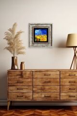 Van Gogh Çerçeveli Taş Tablo 20 cm