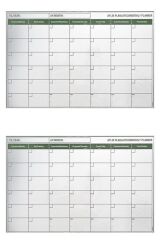 BUFFER® Manyetik Yapışkanlı Bir Aylık Program Planlayıcı Takvim 85x56 cm