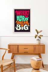 Motto Ahşap Çerçeveli Tablo 50 x 70