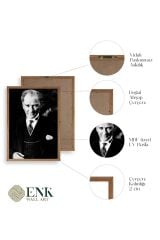 Atatürk Ahşap Çerçeveli Tablo 17 x 23