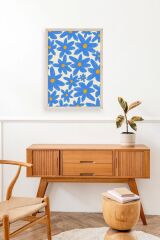 Çiçekler Ahşap Çerçeveli Tablo 17 x 23