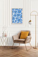 Çiçekler Ahşap Çerçeveli Tablo 30 x 42