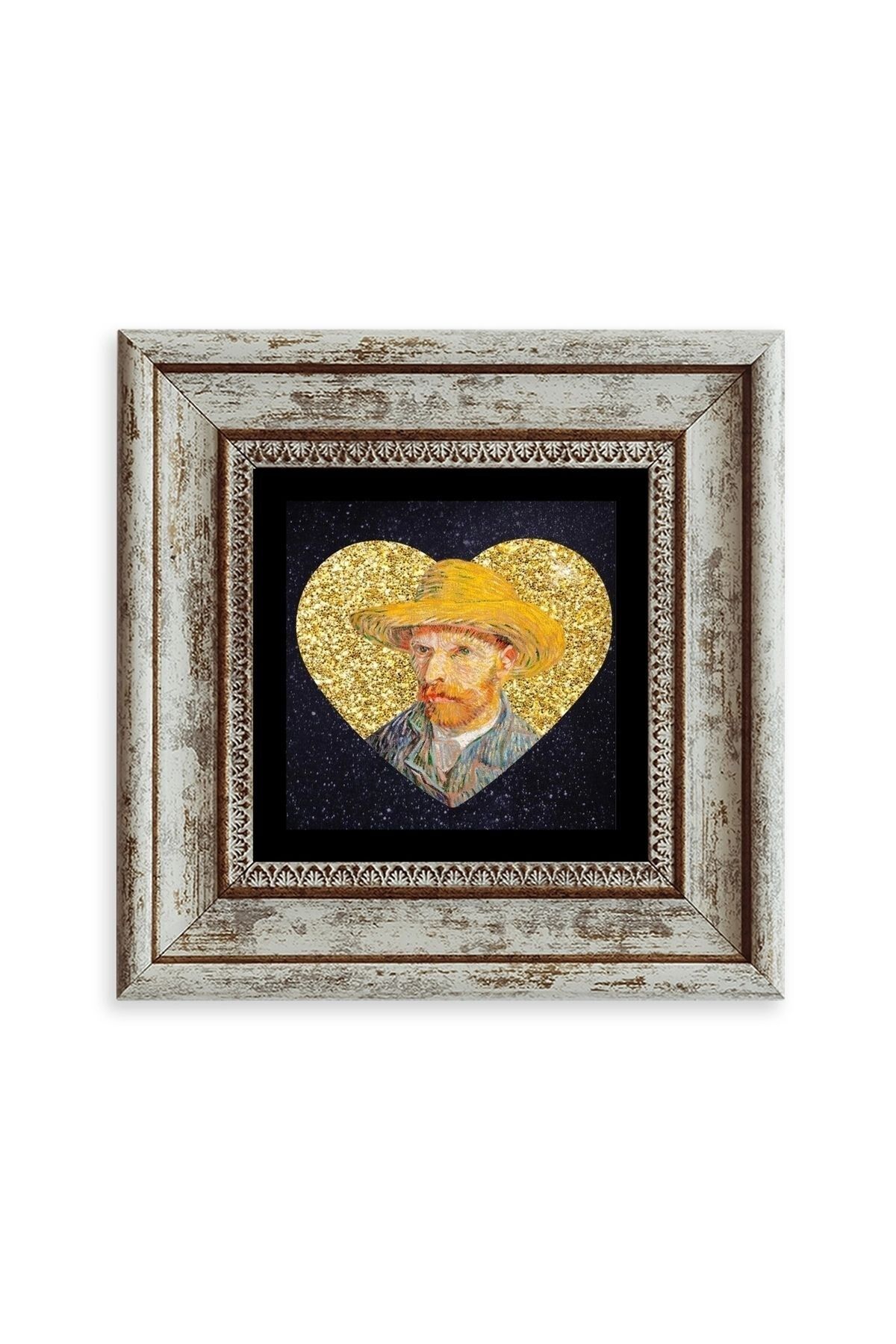 Van Gogh Çerçeveli Taş Tablo 20 cm